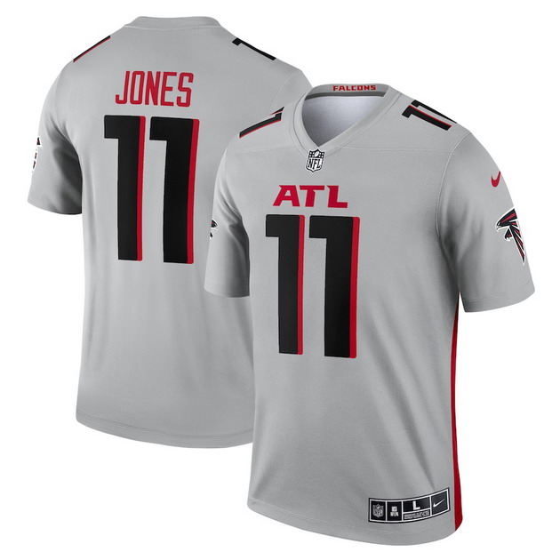 mens nike julio jones silver atlanta falcons inverted legend player jersey